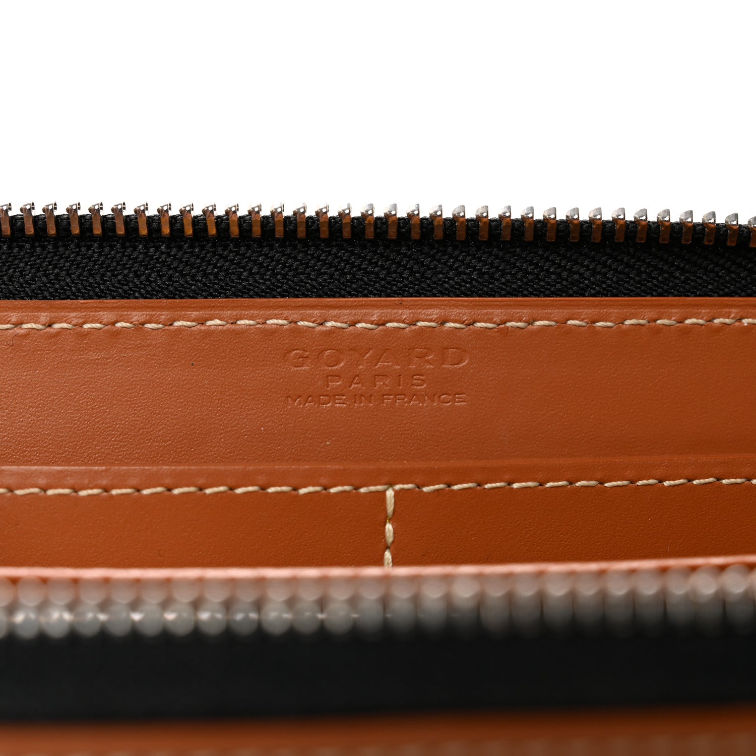 Goyard Goyardine Matignon Zip Around GM Wallet Black Gold 7 of 8