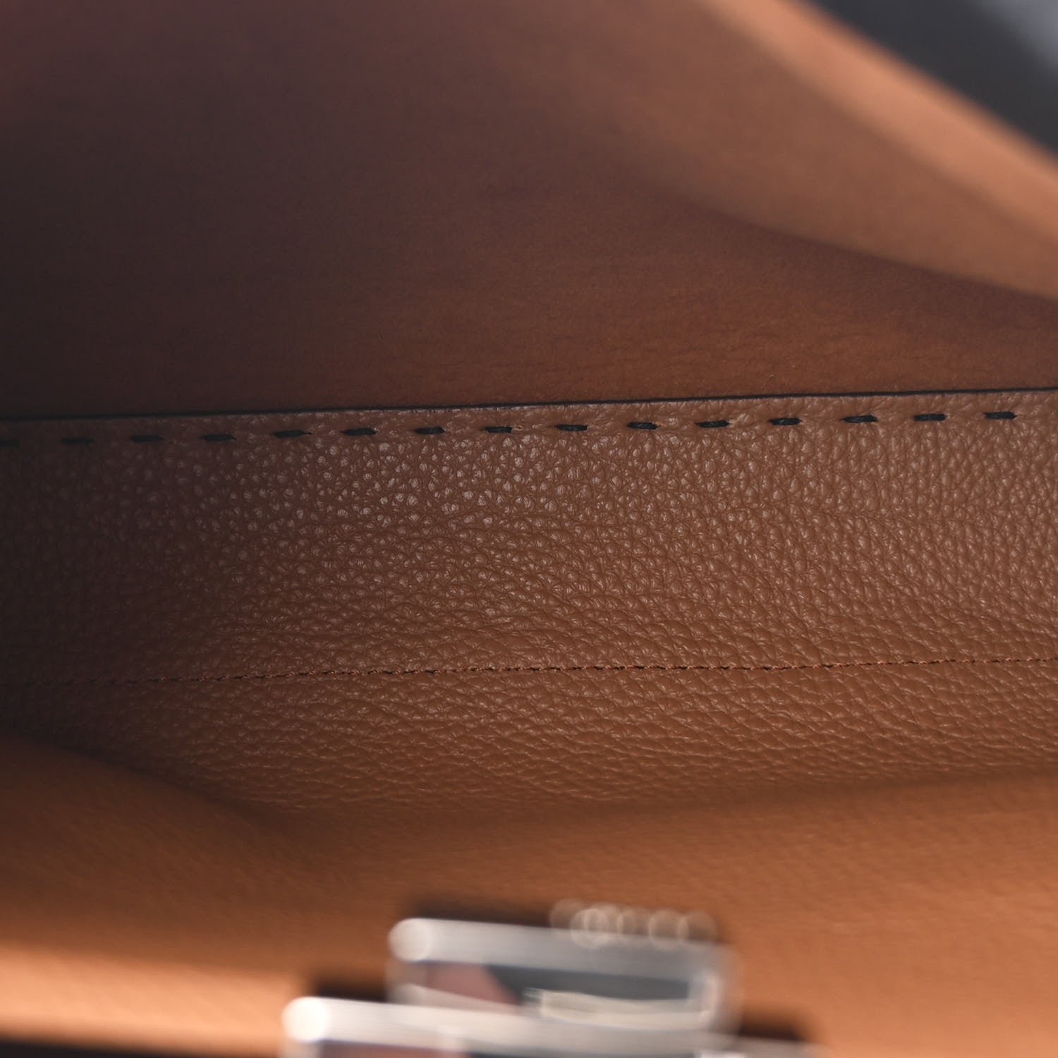 Fendi Cuoio Romano Selleria Bi-Color Medium Peekaboo Iconic Satchel Black Mou Black Mou 5 of 11
