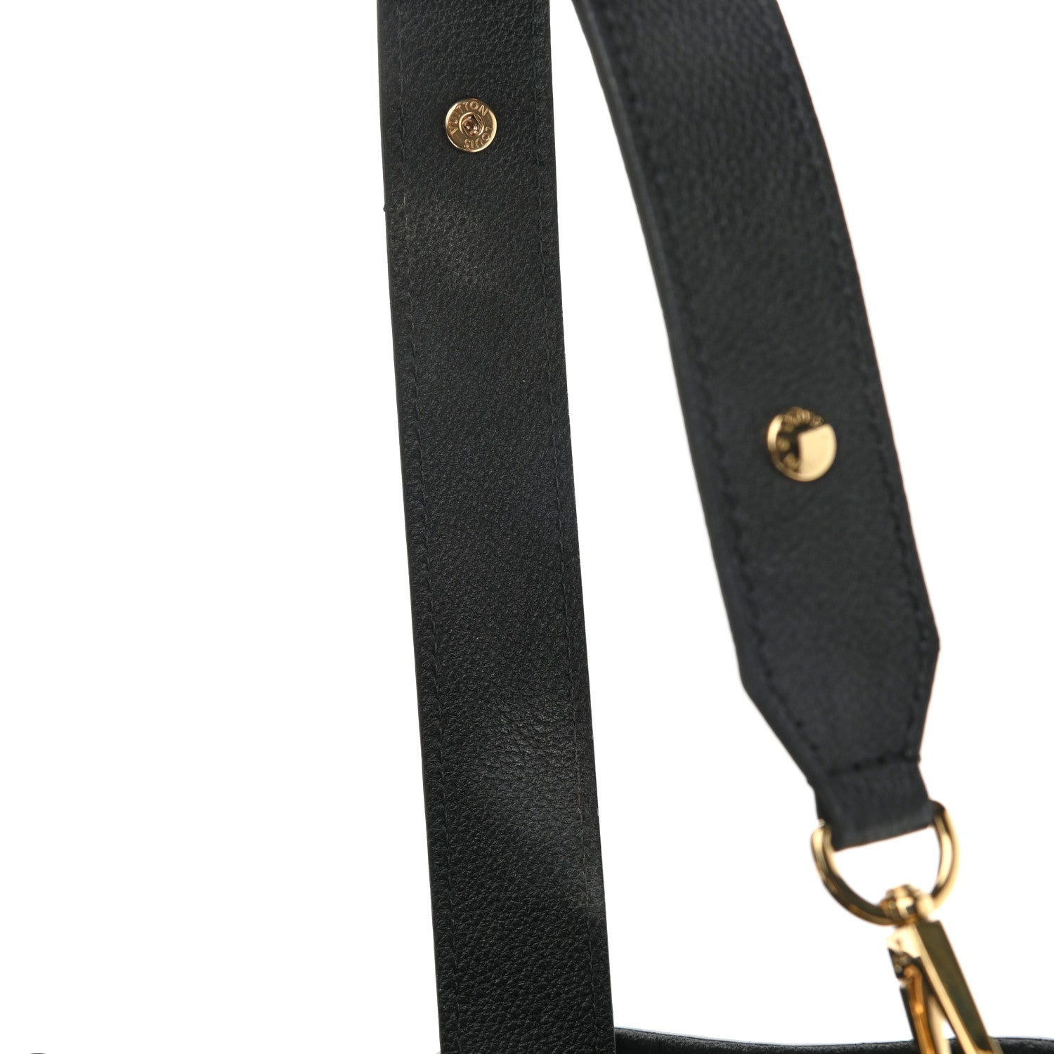 Louis Vuitton Calfskin Lockme Bucket MM Black 12 of 12