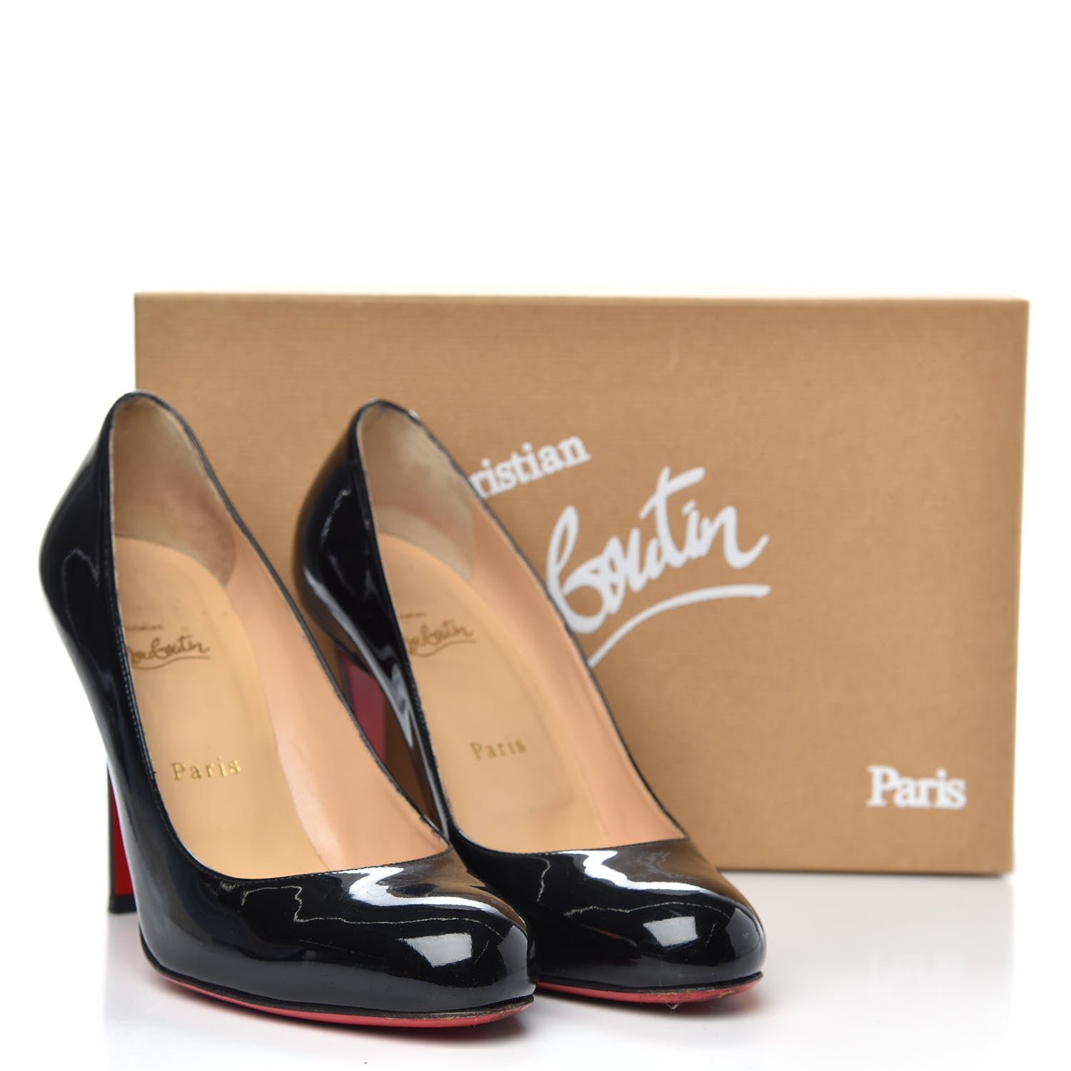 Christian Louboutin Patent Simple 100 Pumps 38 Black 12 of 12