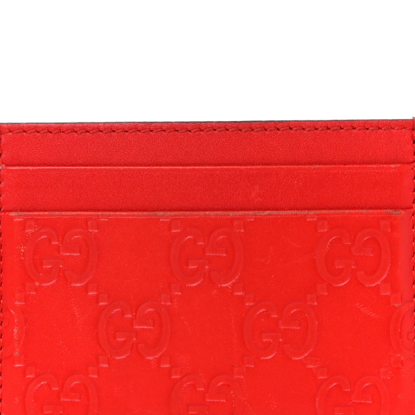 Guccissima Card Holder Red