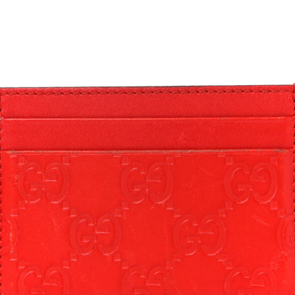 Gucci Guccissima Card Holder Red 7 of 17