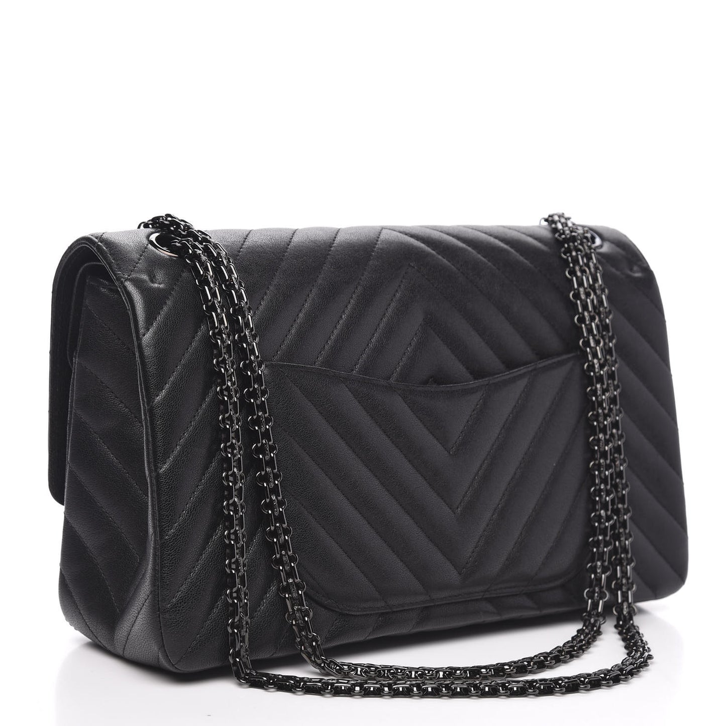 Sheepskin Chevron Quilted 2.55 Reissue 226 Flap So Black