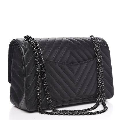 Chanel Sheepskin Chevron Quilted 2.55 Reissue 226 Flap So Black 3 of 14