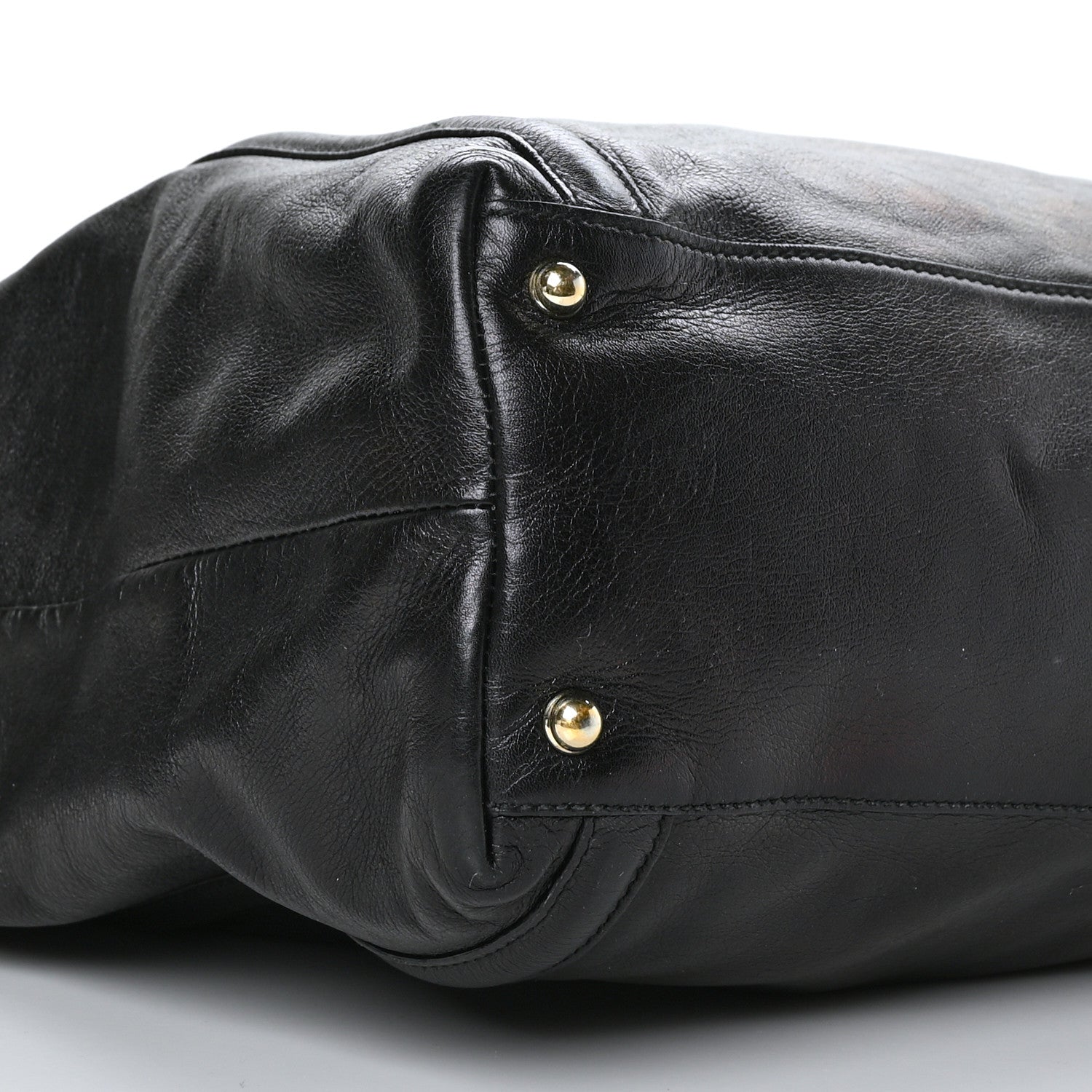 Gucci Calfskin Large Britt Shoulder Bag Black 8 of 9
