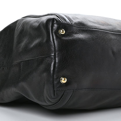 Gucci Calfskin Large Britt Shoulder Bag Black 8 of 9