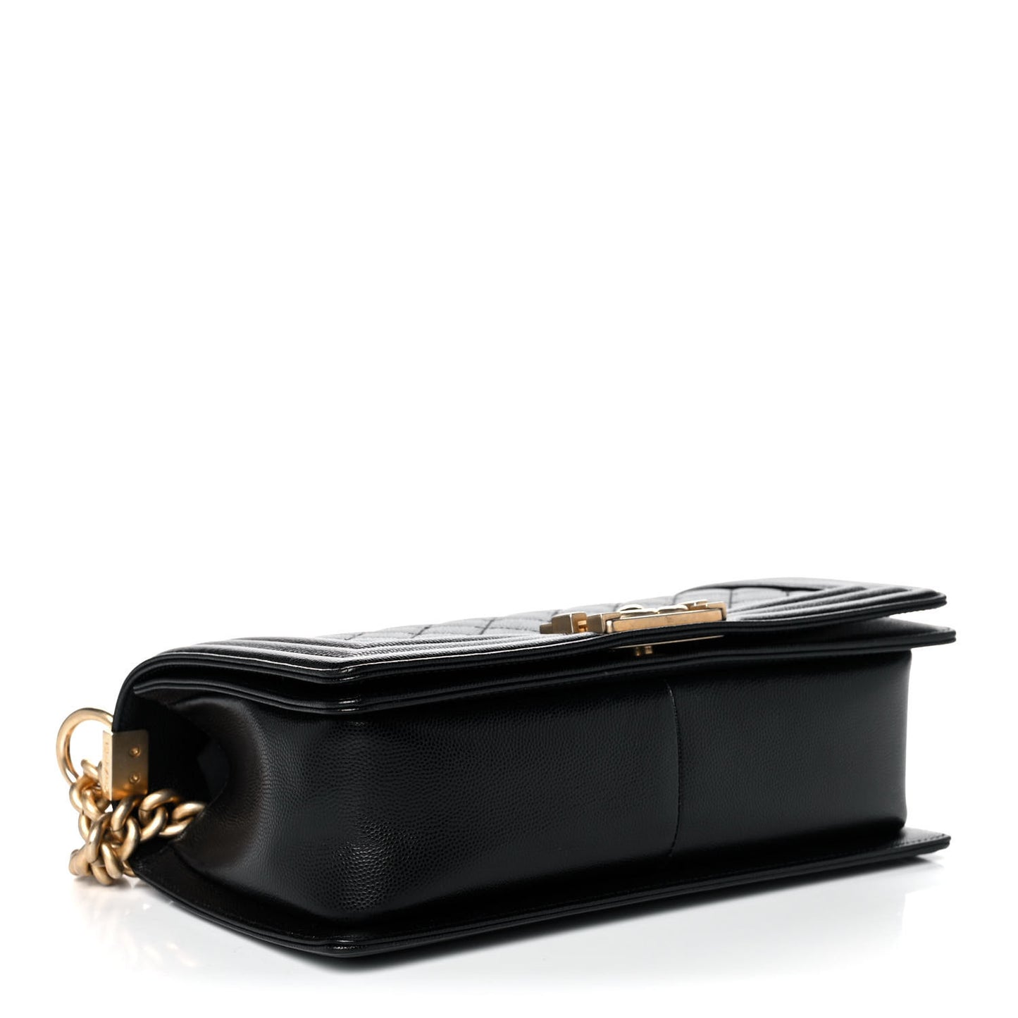 Caviar Quilted Medium Boy Flap Black
