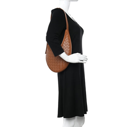 Bottega Veneta Nappa Intrecciato Small Drop Shoulder Bag Wood 2 of 11