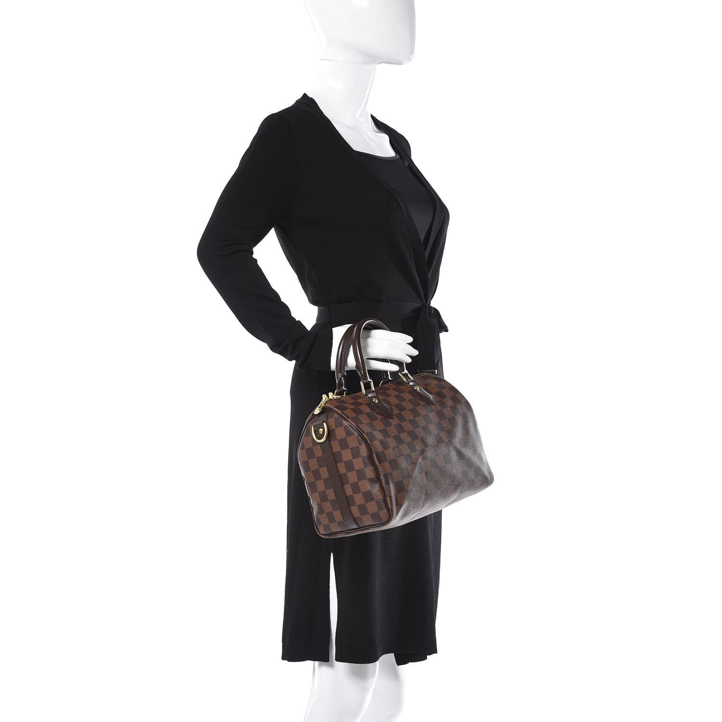 Damier Ebene Speedy Bandouliere 25