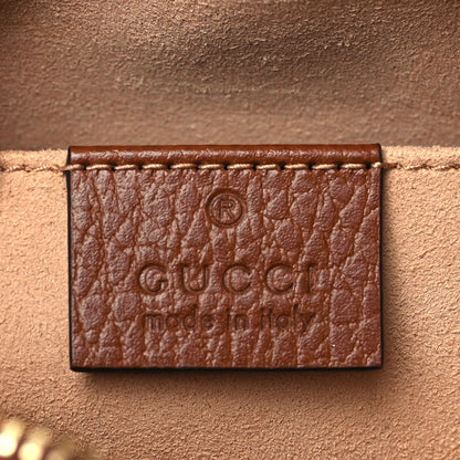 Gucci New Denim GG Monogram Dollar Calfskin Mini Ophidia Shoulder Bag Blue Tea Cuir Epilog 6 of 10