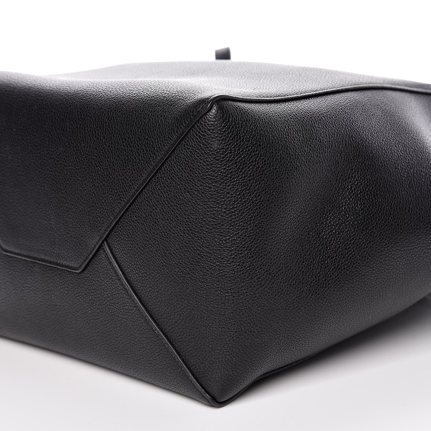 Celine Soft Grained Calfskin Small Belt Cabas Phantom Black 9 of 17