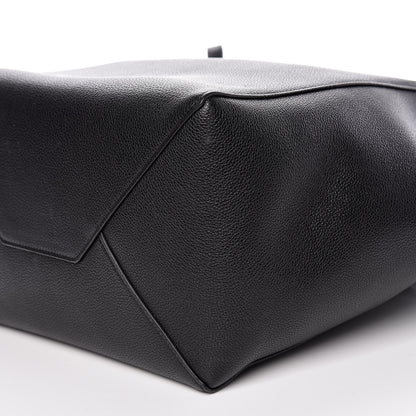 Celine Soft Grained Calfskin Small Belt Cabas Phantom Black 9 of 17