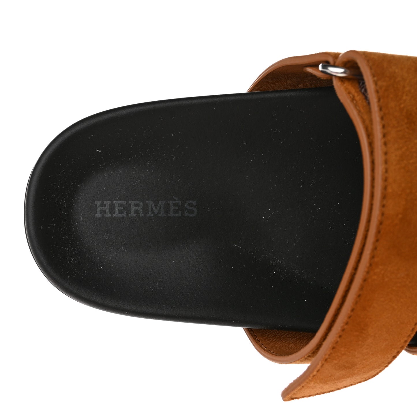 Suede Goatskin Womens Chypre Sandals 37 Naturel