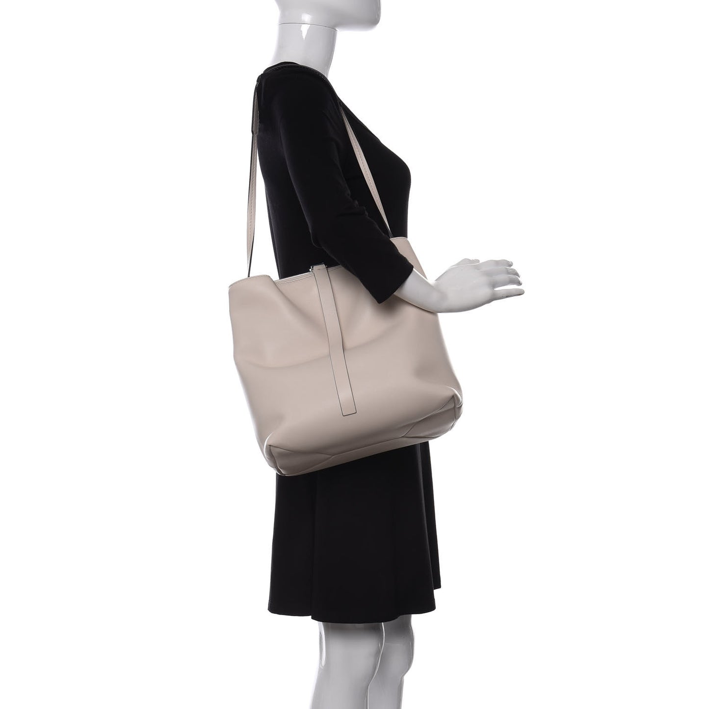 Nappa Frame Shoulder Bag Clay Black