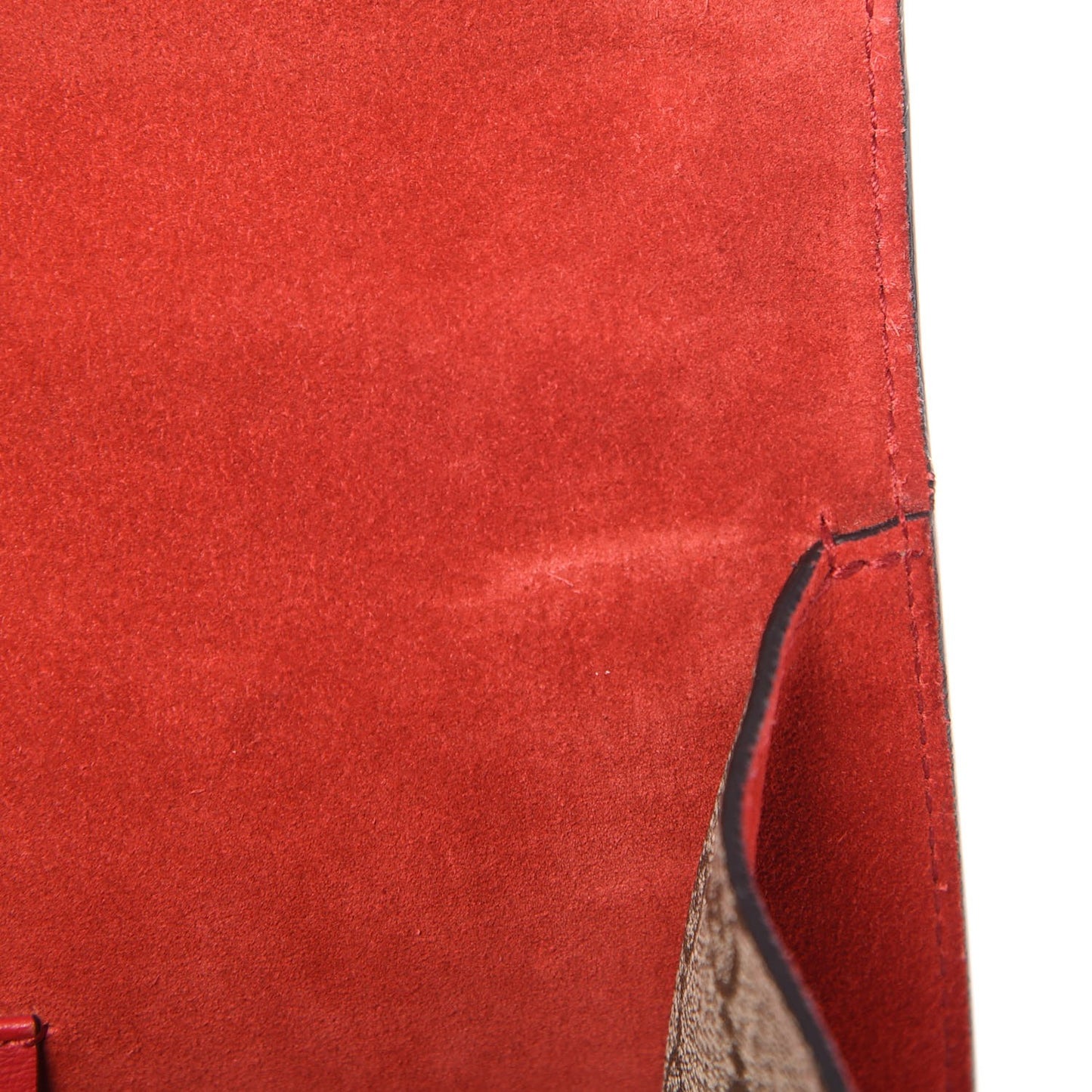 GG Supreme Monogram Mini Dionysus Shoulder Bag Hibiscus Red