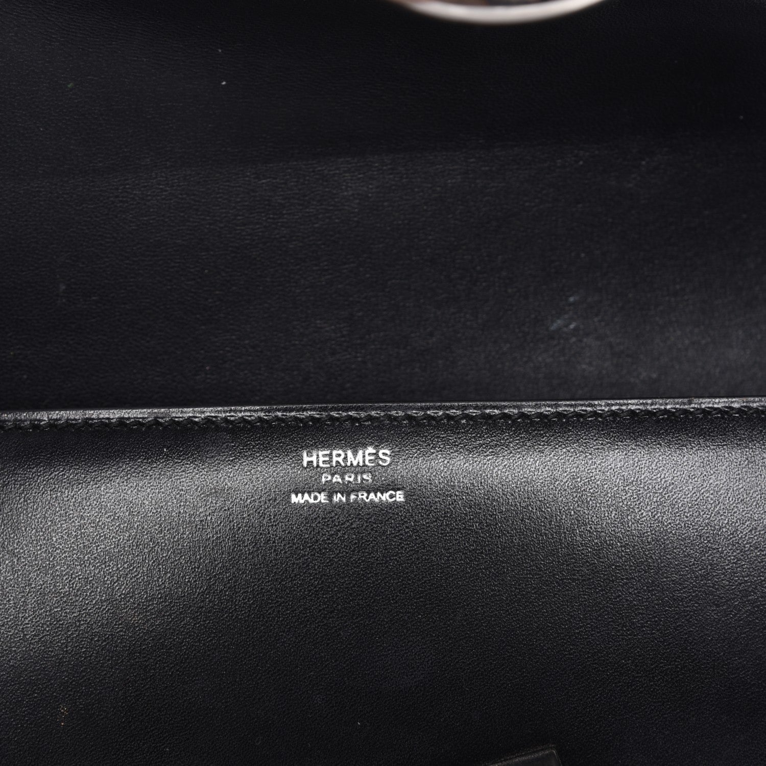 Hermes Tadelakt Egee Clutch Black 6 of 7