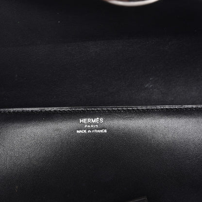 Hermes Tadelakt Egee Clutch Black 6 of 7