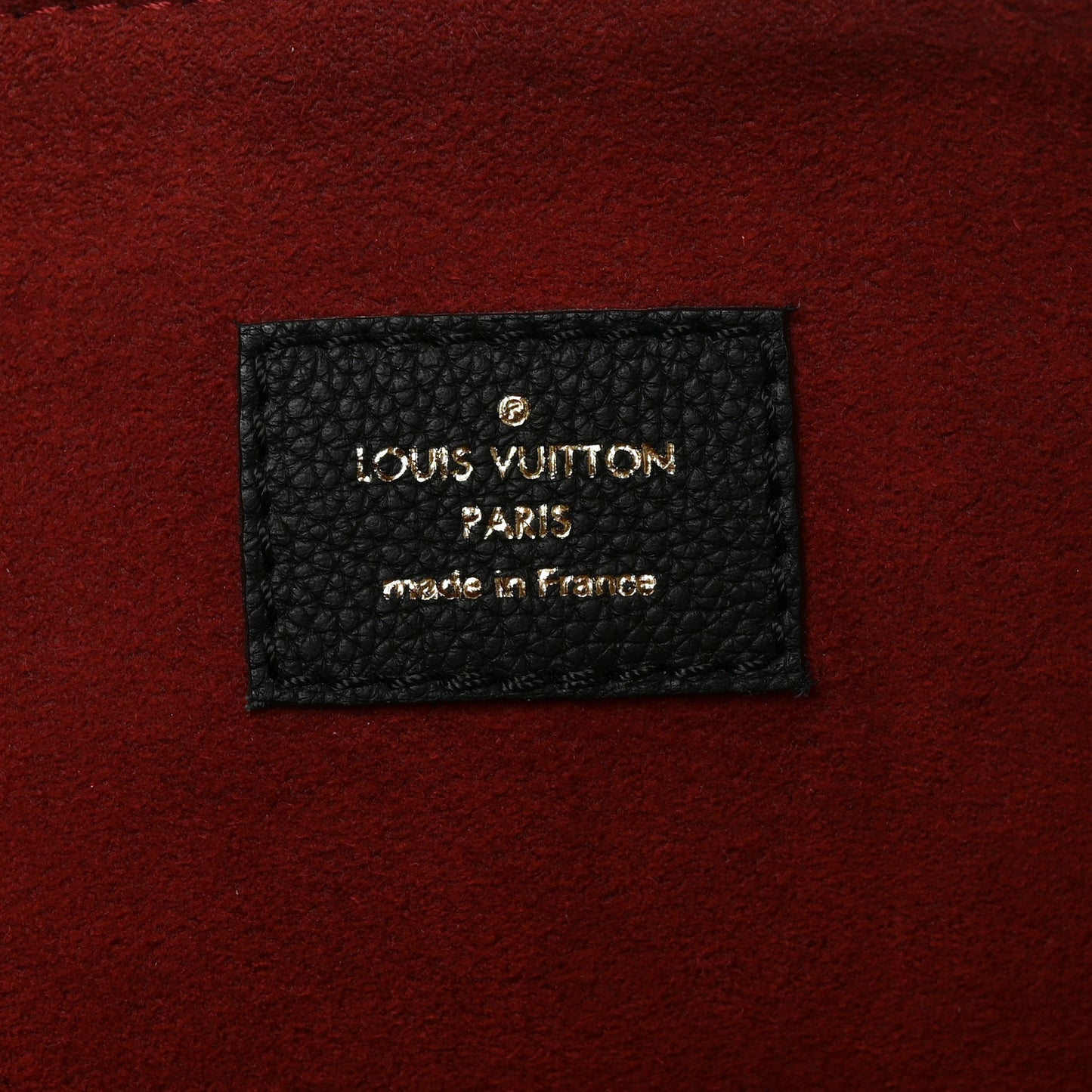 Grained Calfskin Lockme Shopper Black