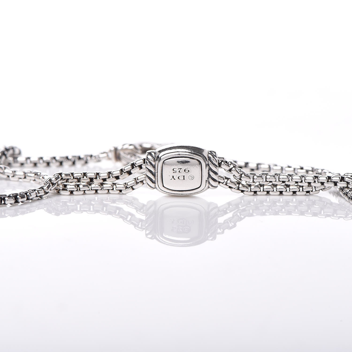 David Yurman Sterling Silver Diamond Valentine Hearts Bracelet 4 of 5