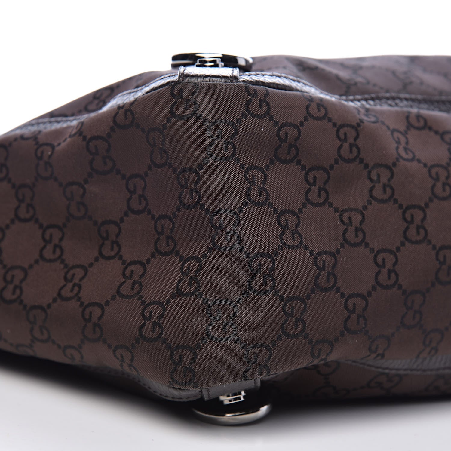Gucci Nylon Monogram Large Abbey Tote Dark Brown 11 of 14