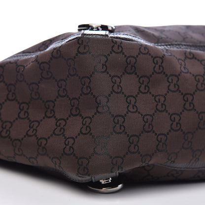 Gucci Nylon Monogram Large Abbey Tote Dark Brown 11 of 14