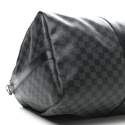 Louis Vuitton Damier Graphite Keepall Bandouliere 55 10 of 12