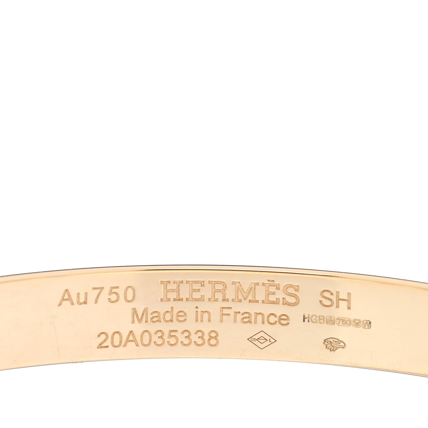 18K Yellow Gold PM Collier De Chien Bracelet SH
