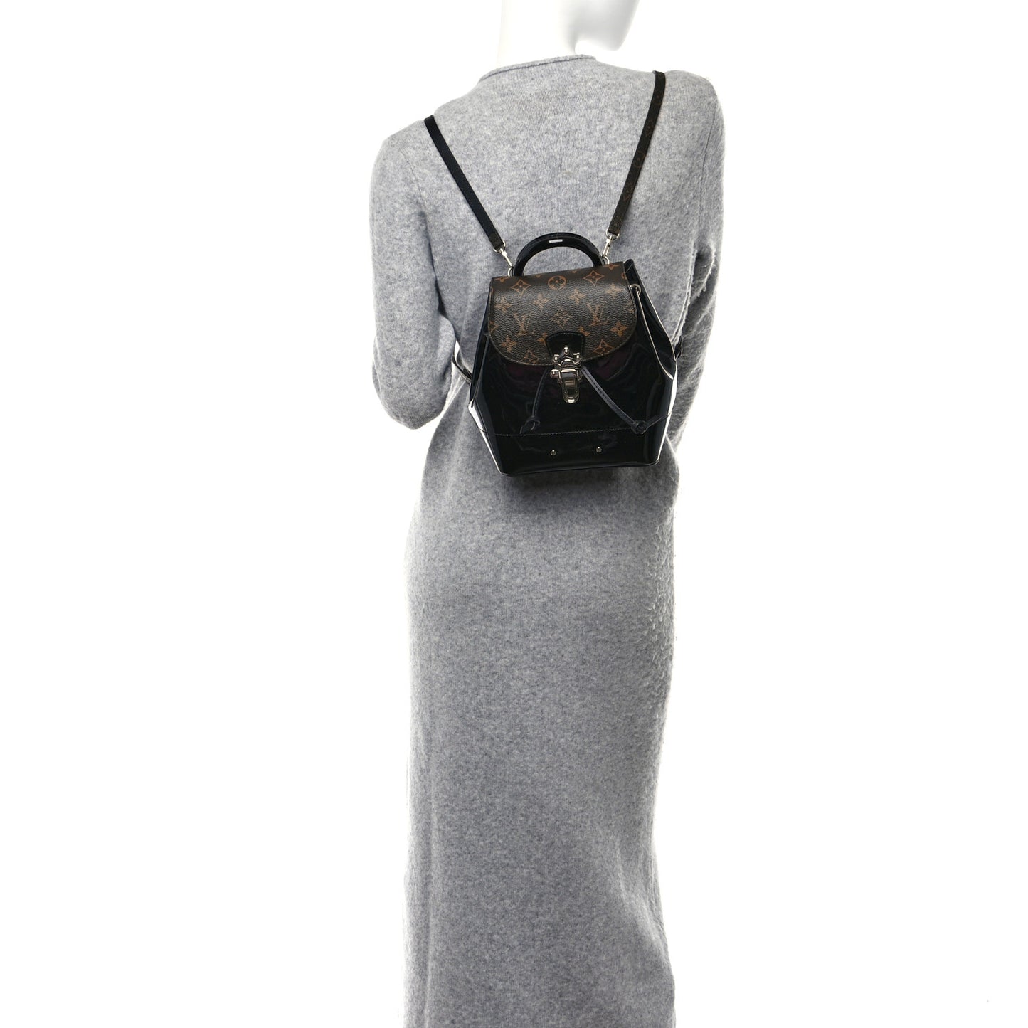 Patent Monogram Hot Springs Backpack Black