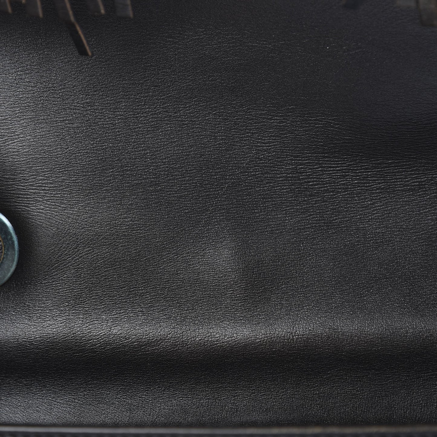 Metallic Calfskin Quilted Large Into The Fringe Flap Black