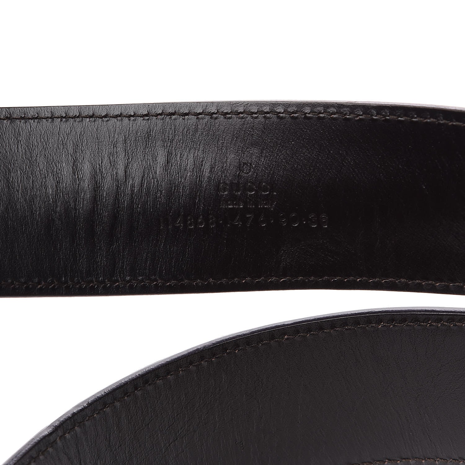 Gucci Ostrich Bamboo Interlocking G Belt 90 36 Purple 4 of 5