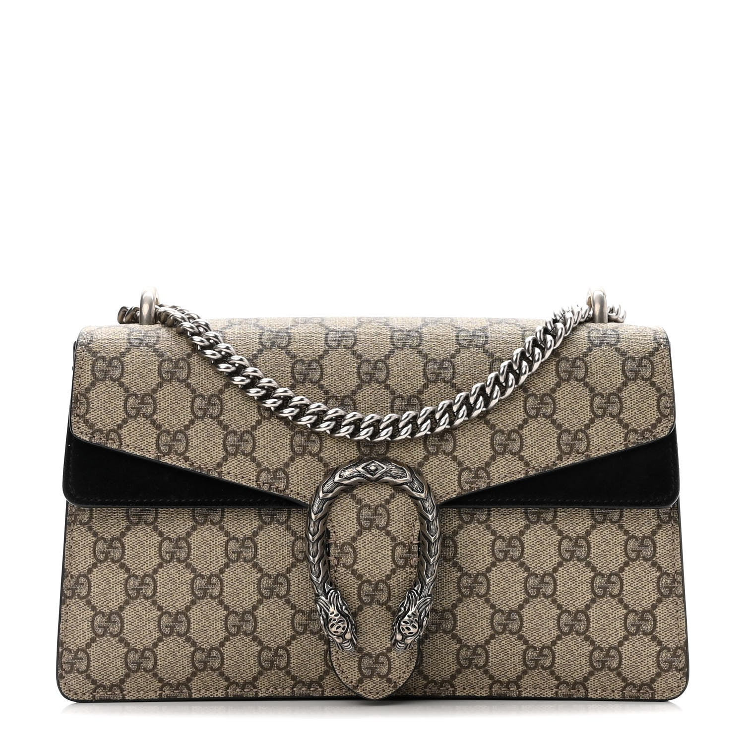 Gucci GG Supreme Monogram Small Dionysus Shoulder Bag Black 1 of 10