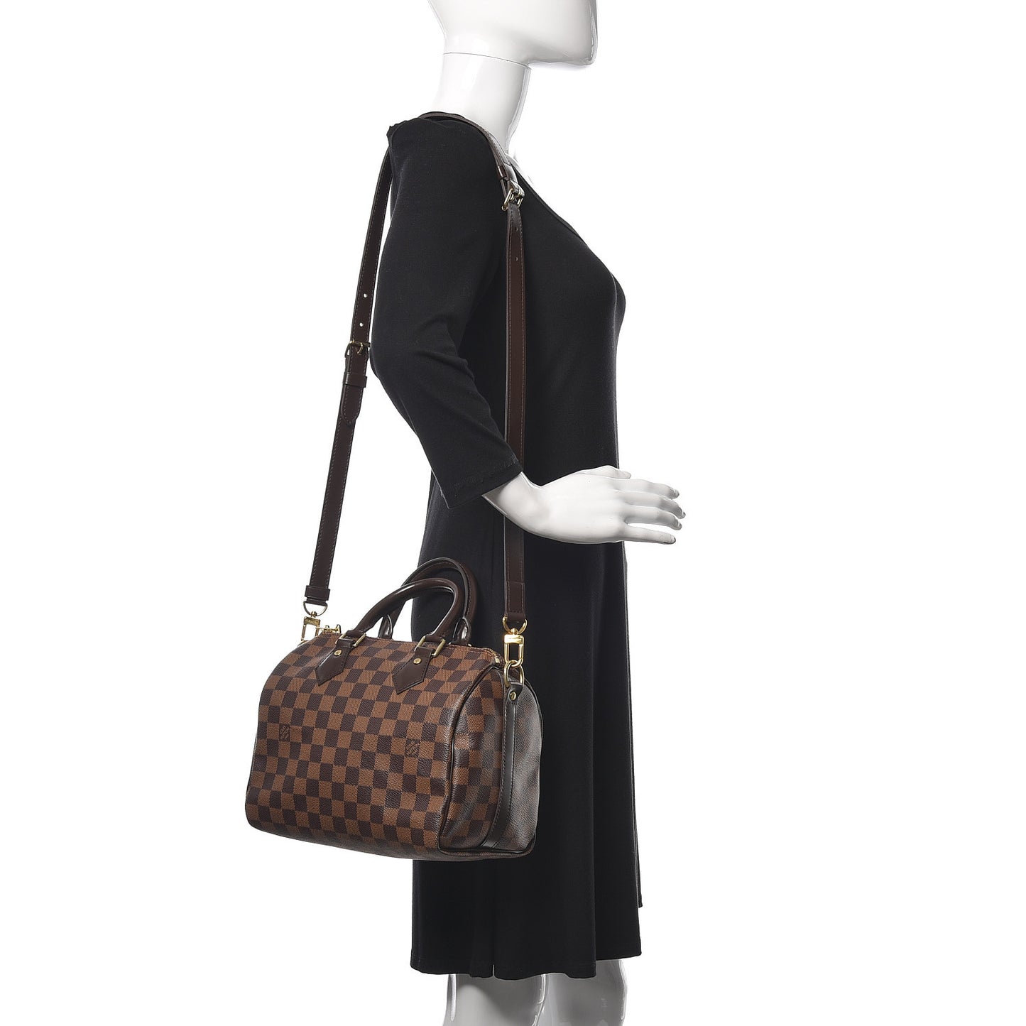 Damier Ebene Speedy Bandouliere 25