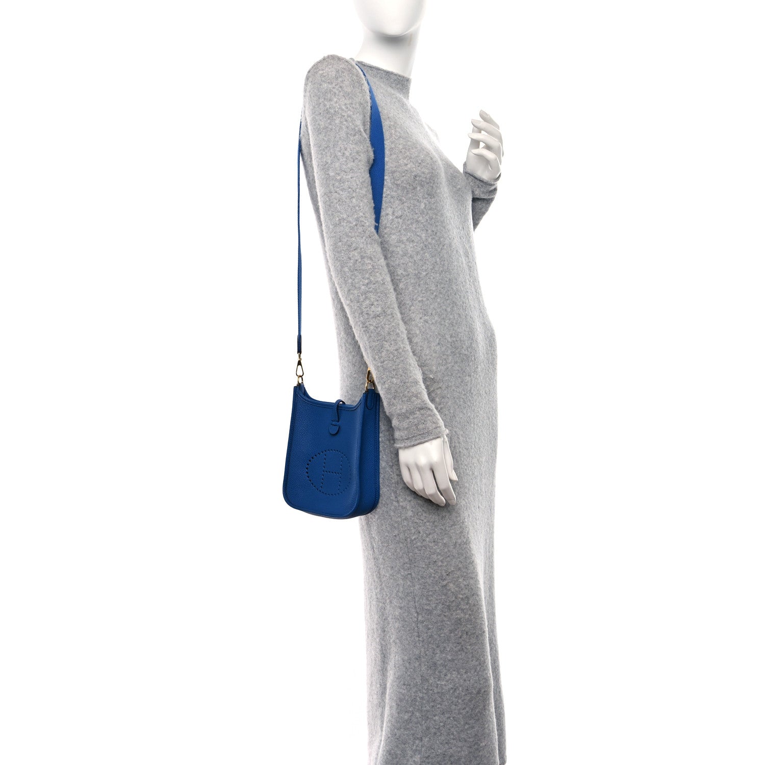 Hermes Taurillon Clemence Evelyne TPM Bleu France 2 of 9