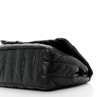 Balenciaga Calfskin Quilted Mini Monaco Chain Shoulder Bag Black 10 of 10