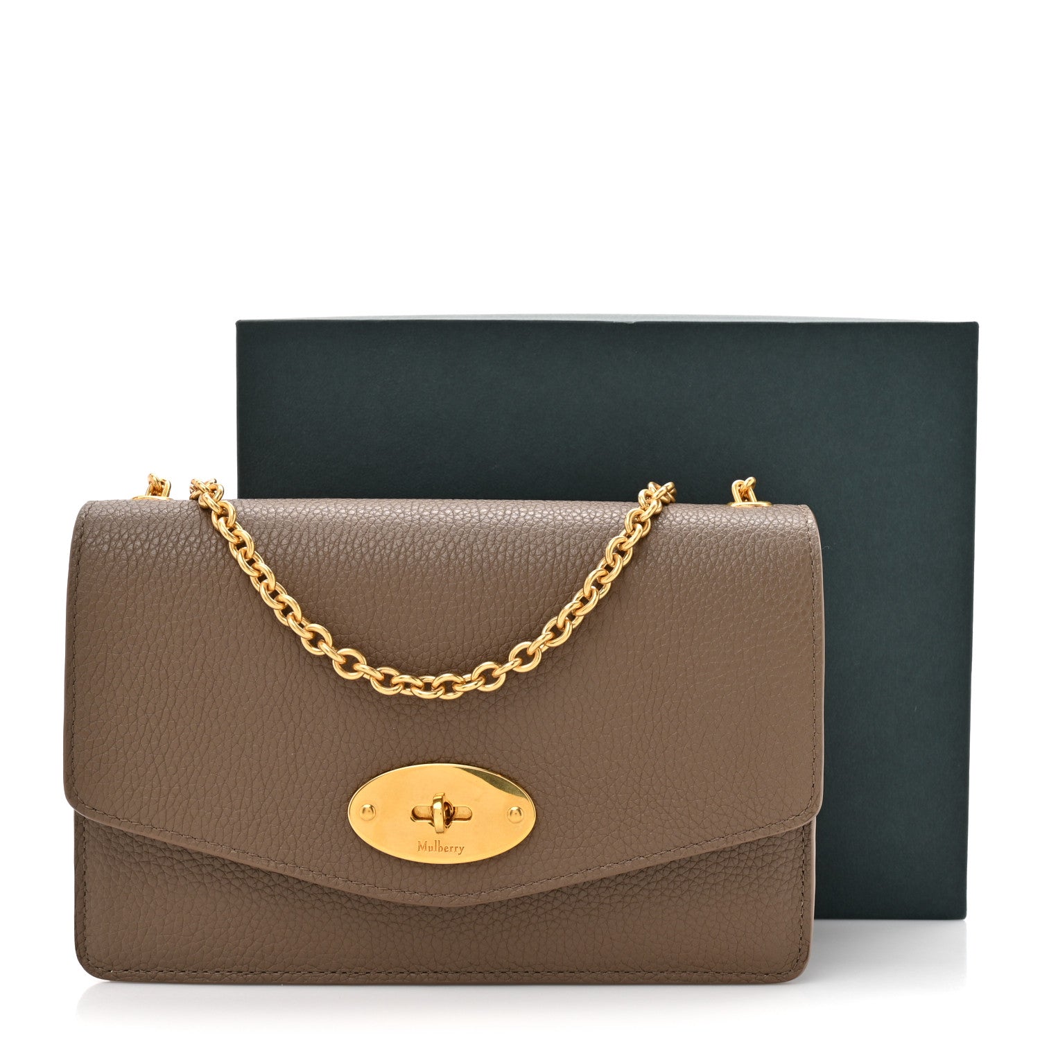 Mulberry Small Classic Grain Calfskin Small Darley Clay 10 of 10