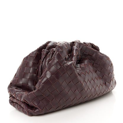 Bottega Veneta Nappa Maxi Intrecciato The Pouch Oversized Clutch  Grape 3 of 11