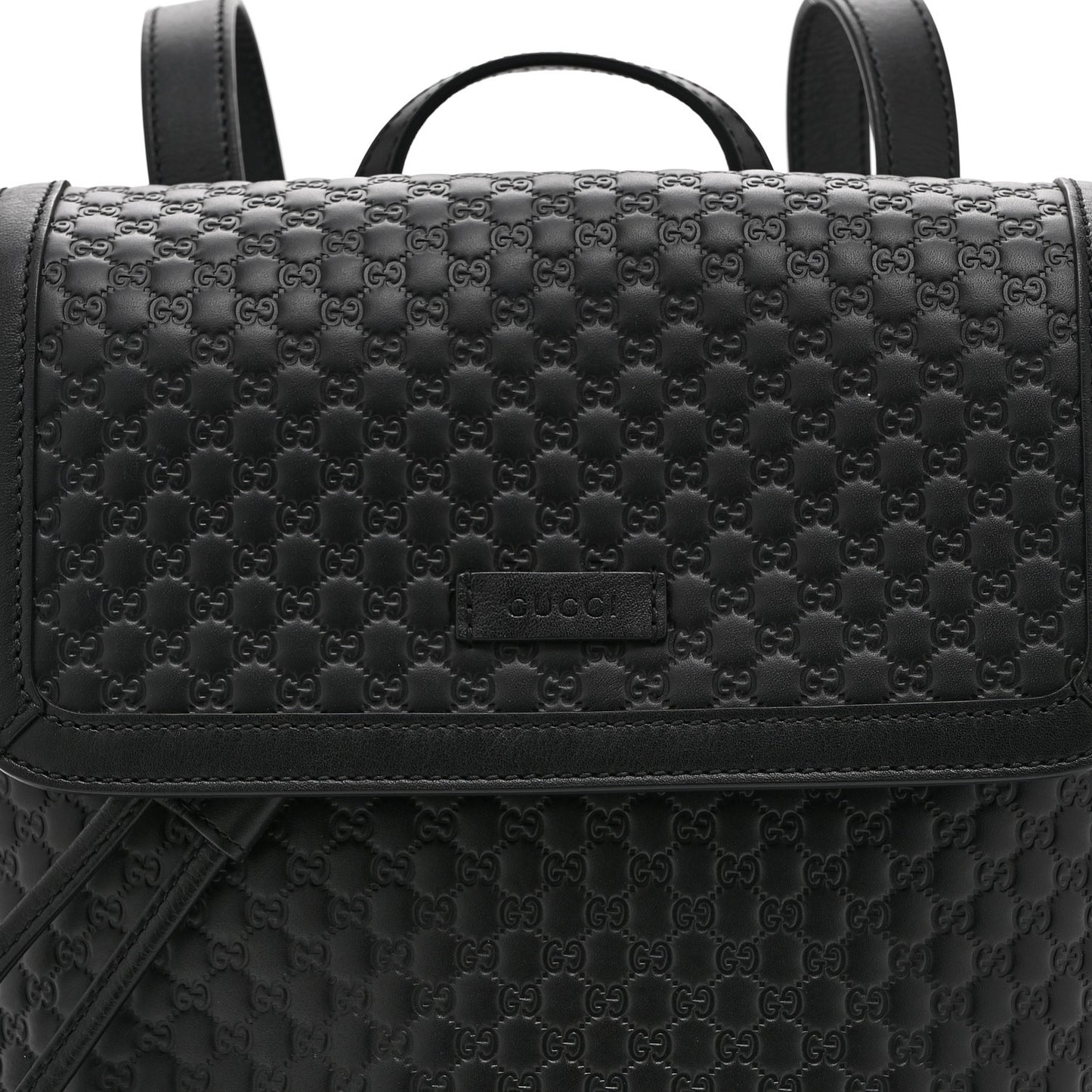 Microguccissima Drawstring Backpack Black