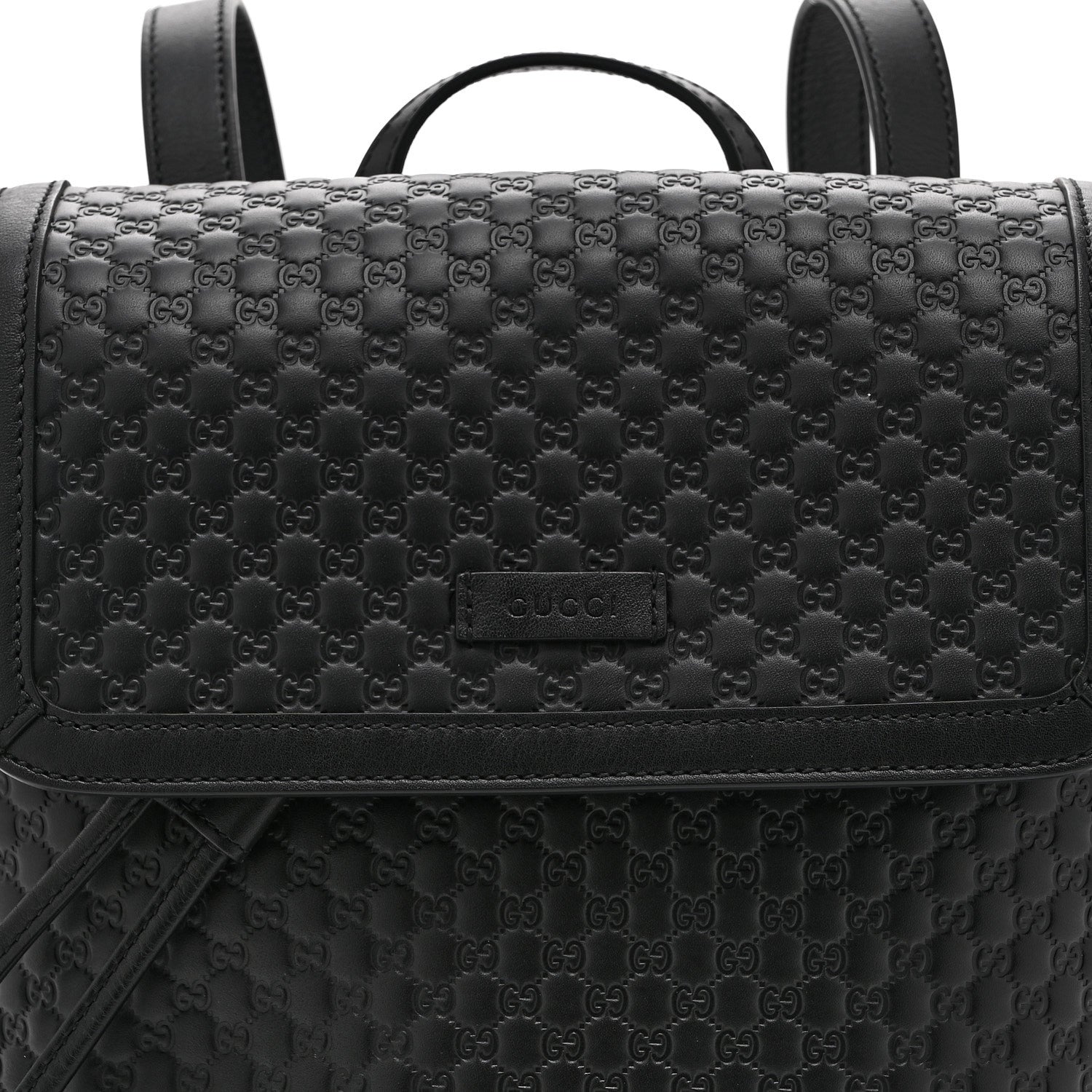 Gucci Microguccissima Drawstring Backpack Black 9 of 11