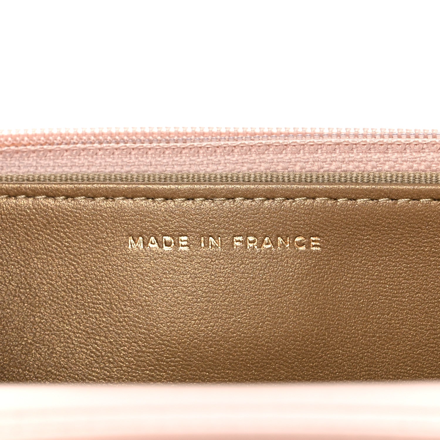 Chanel Lambskin Quilted CC Pearl Crush Wallet on Chain WOC Light Beige 7 of 13