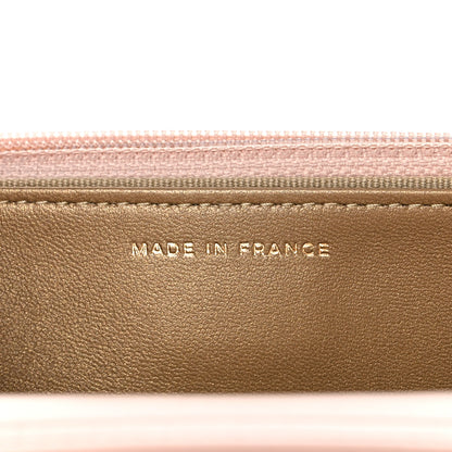 Chanel Lambskin Quilted CC Pearl Crush Wallet on Chain WOC Light Beige 7 of 13