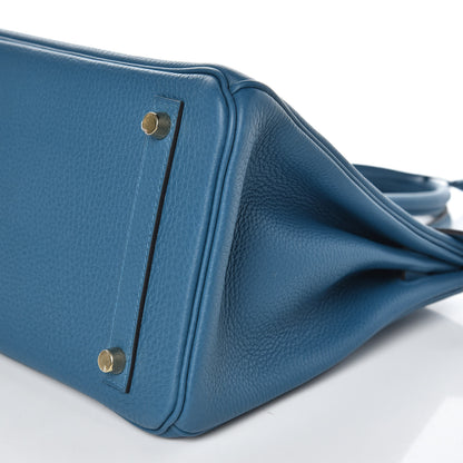 Hermes Togo Birkin 30 Cobalt 34 of 36