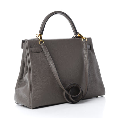 Hermes Togo Kelly Retourne 32 Etain 3 of 14