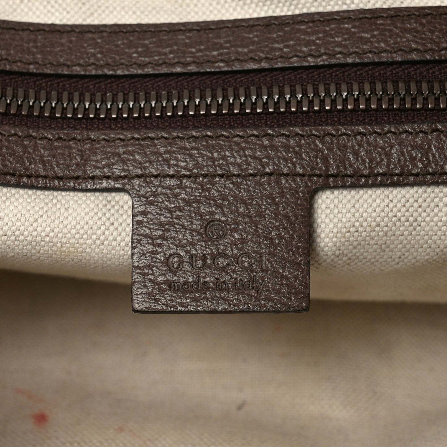 GG Supreme Monogram Web Small Ophidia Half Moon Hobo Brown