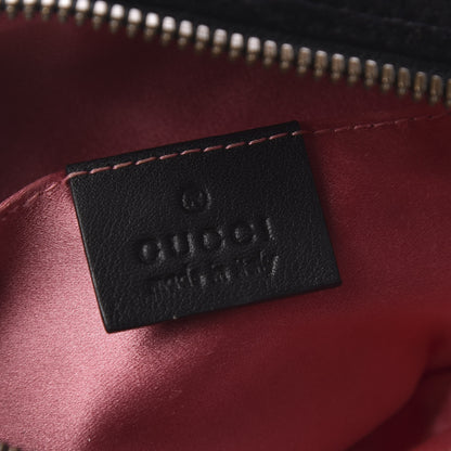 Gucci Velvet Matelasse GG Marmont Belt Bag 95 38 Black 9 of 10