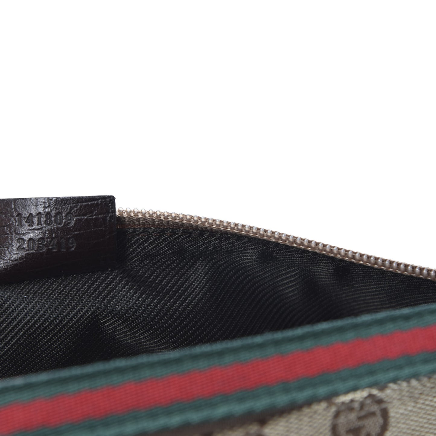 Monogram Web Boat Pochette Brown
