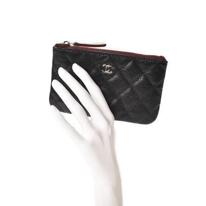 Chanel Caviar Quilted Small Cosmetic Case Black 2 of 9