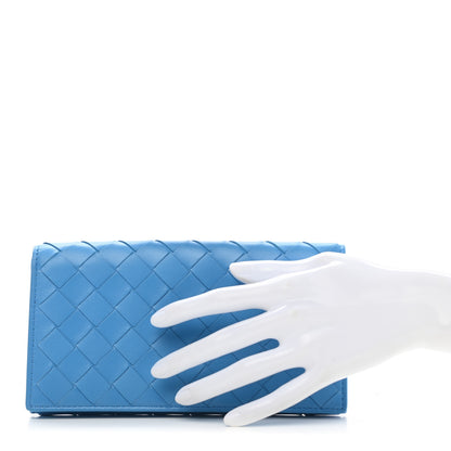 Bottega Veneta Nappa Intrecciato Continental Flap Wallet Swimming Pool 2 of 7