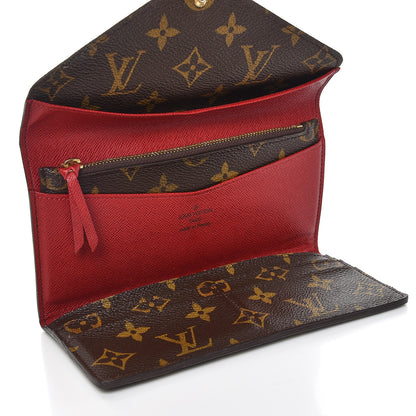Louis Vuitton Monogram Josephine Wallet Red 6 of 7
