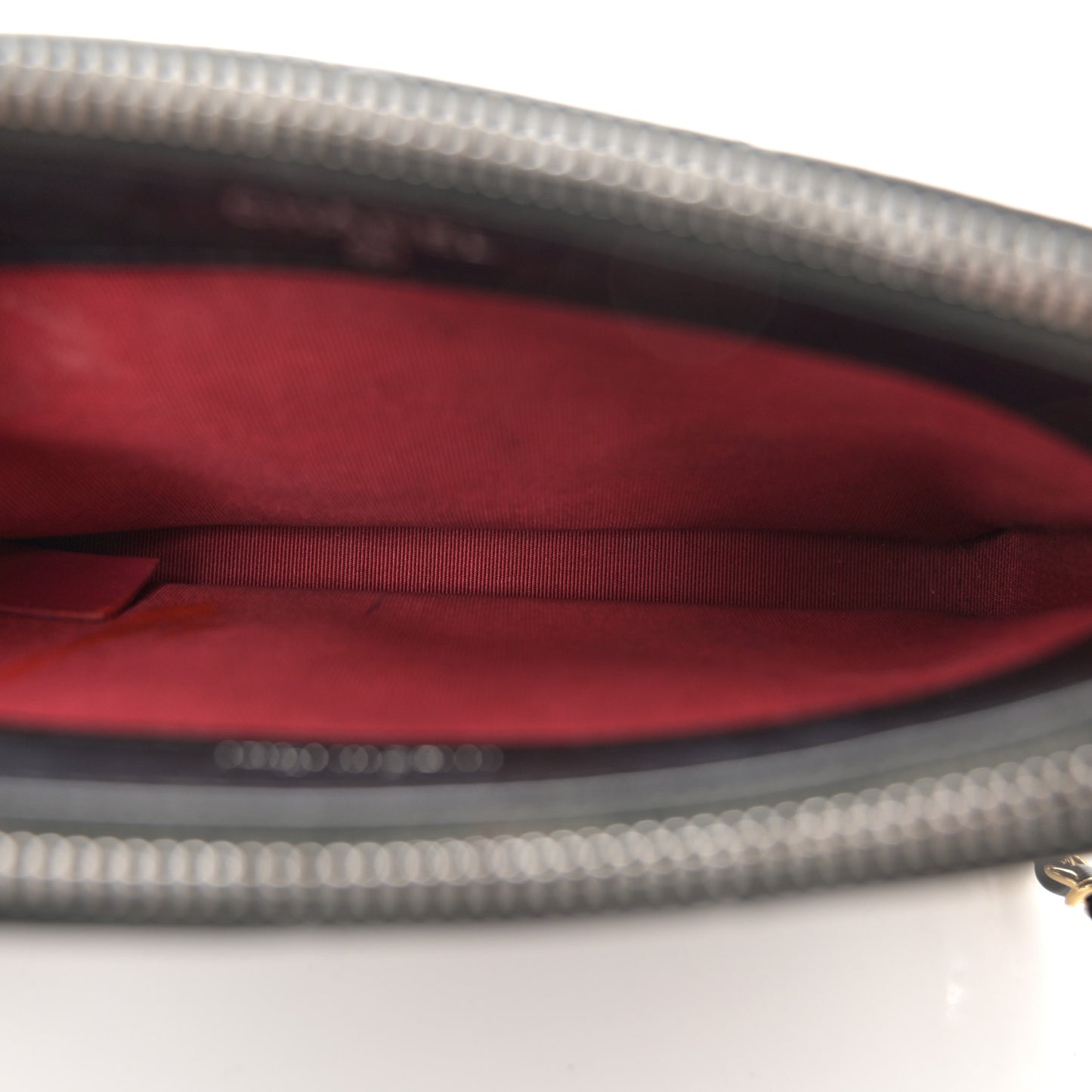Aged Calfskin Quilted Small Gabrielle Clutch With Chain Black