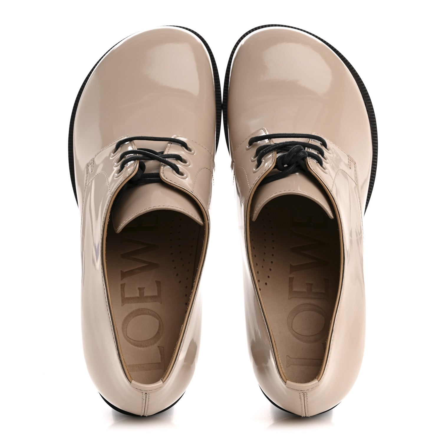 Loewe Brushed Calfskin Campo Derby Loafers 40 Light Pink 2 of 9